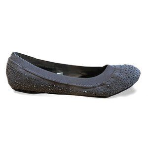 Mossimo Silver/Grey Rhinestone Flats